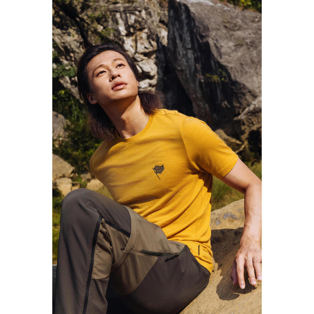 T-shirt manches courtes de trek en laine mérinos homme, Merino Fresh