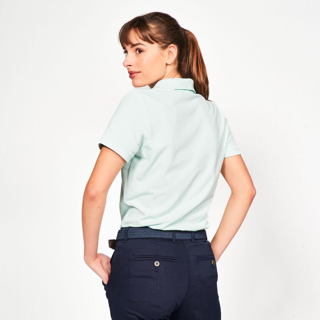 Polo golf en coton polyester manches courtes femme, MW500 beige clair