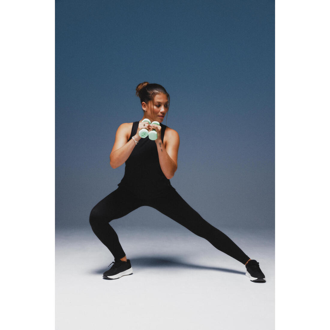 Legging de sport classique et respirant femme, noir