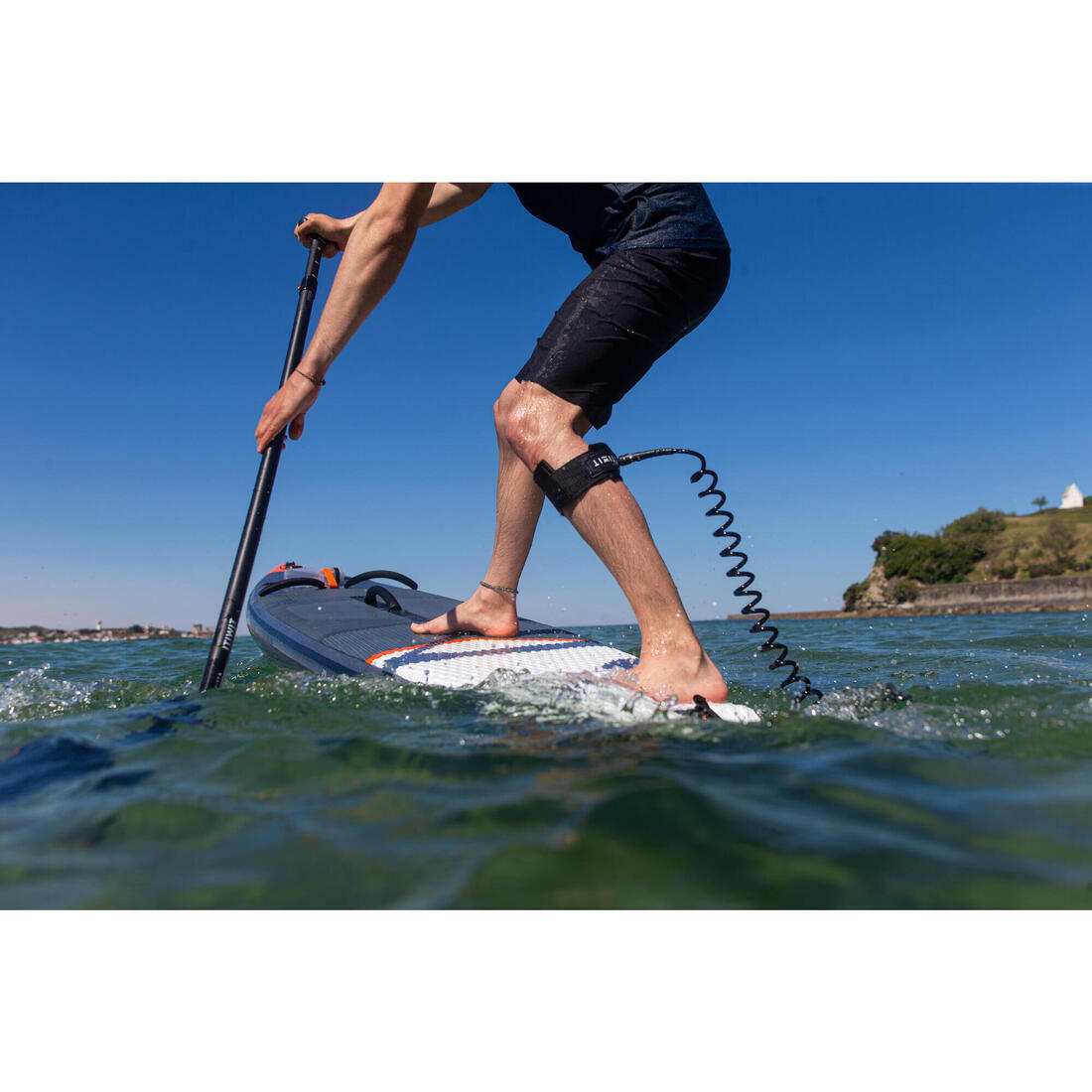 Leash spiral pour stand up paddle de randonnée