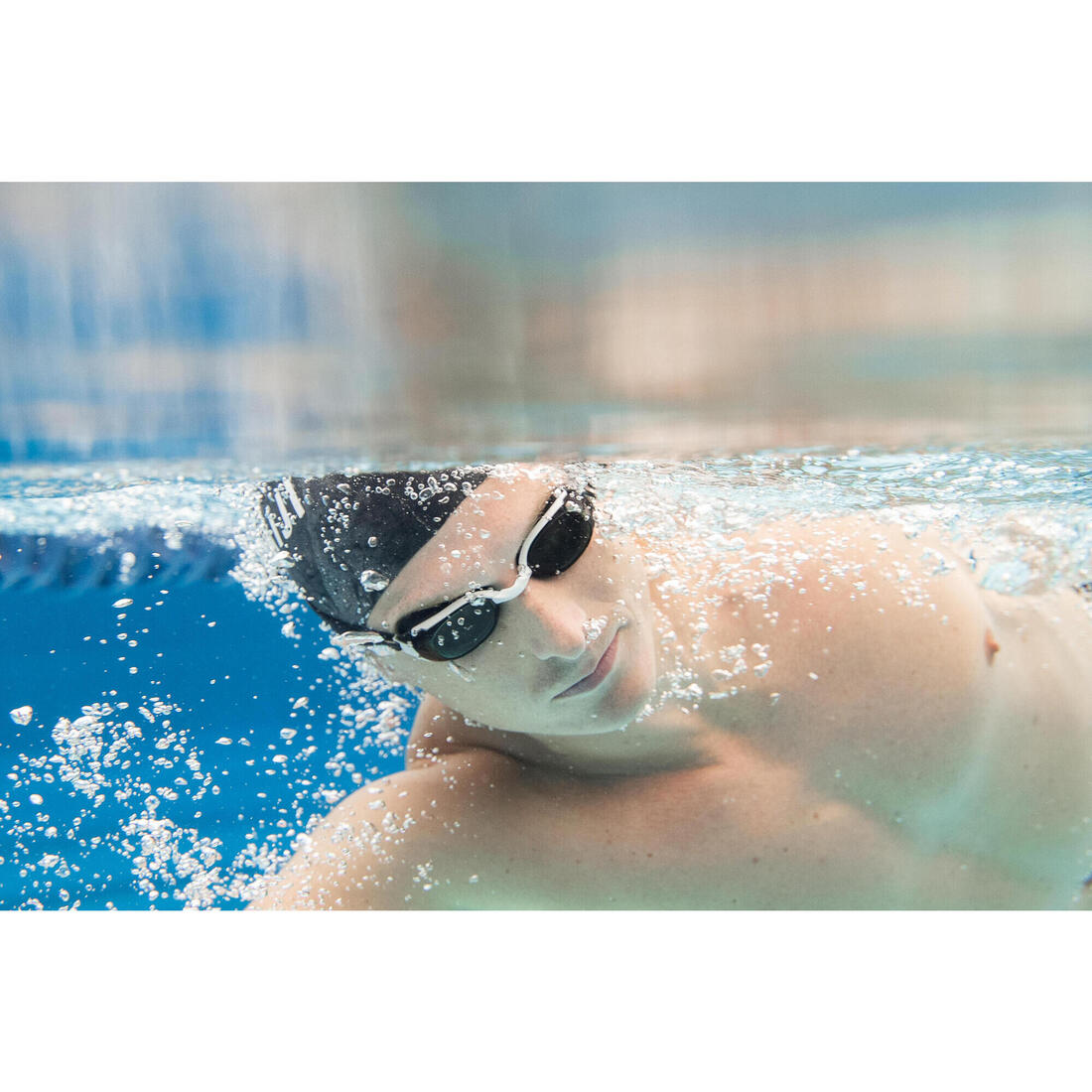 Lunettes de Natation Correctrices BFIT - Verres Fumés - Taille Unique - Noir