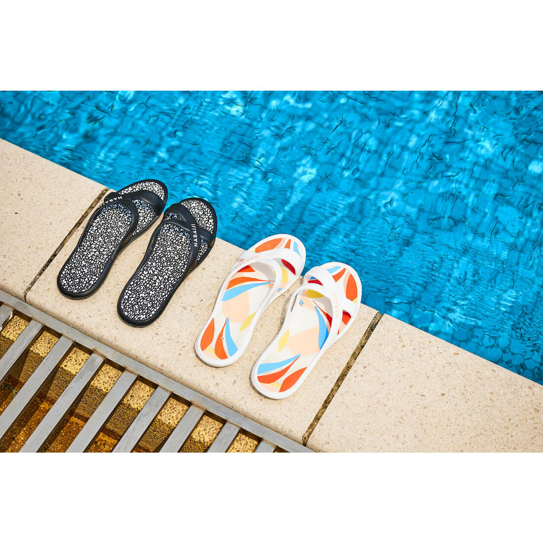 Sandales De Piscine Femme - Slap 500 Print - Swim