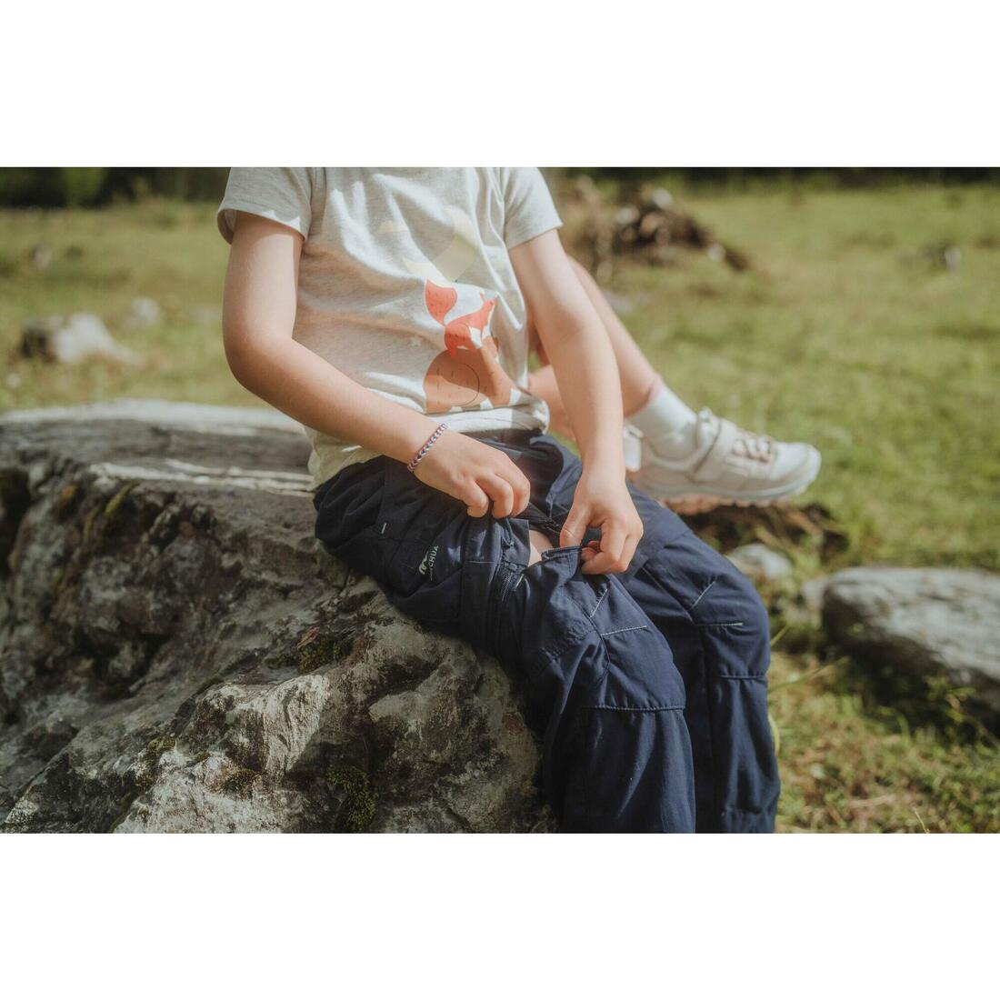 Pantalon de randonnée modulable enfant - MH500 KID 2-6 ANS