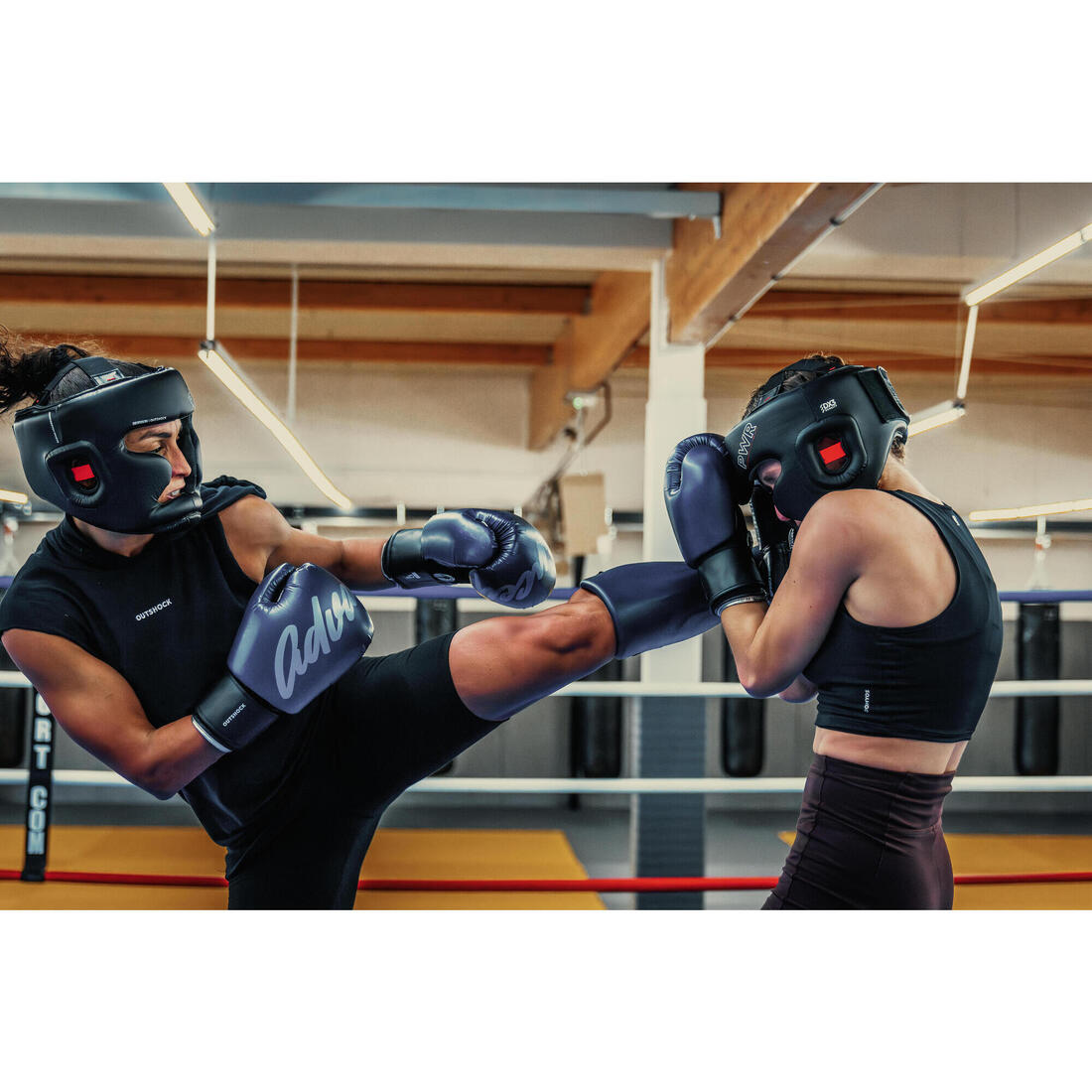 Protège-tibias-pieds de muay-thai, kick-boxing et mma adulte