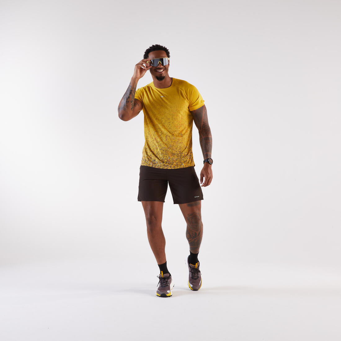 T-shirt de trail Homme, Kiprun Run 500
