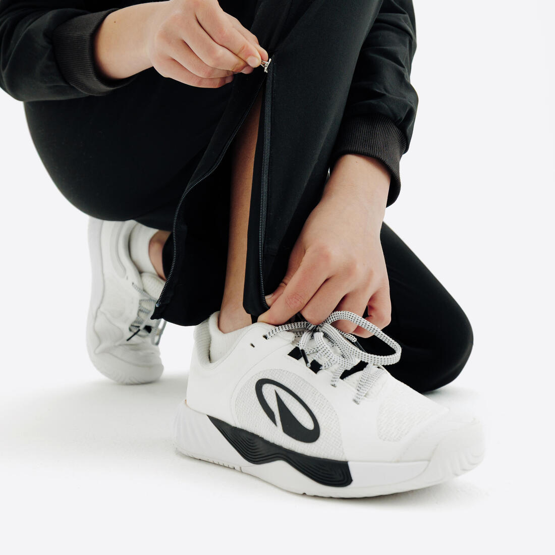 Pantalon de tennis garcon - tpa 500 noir