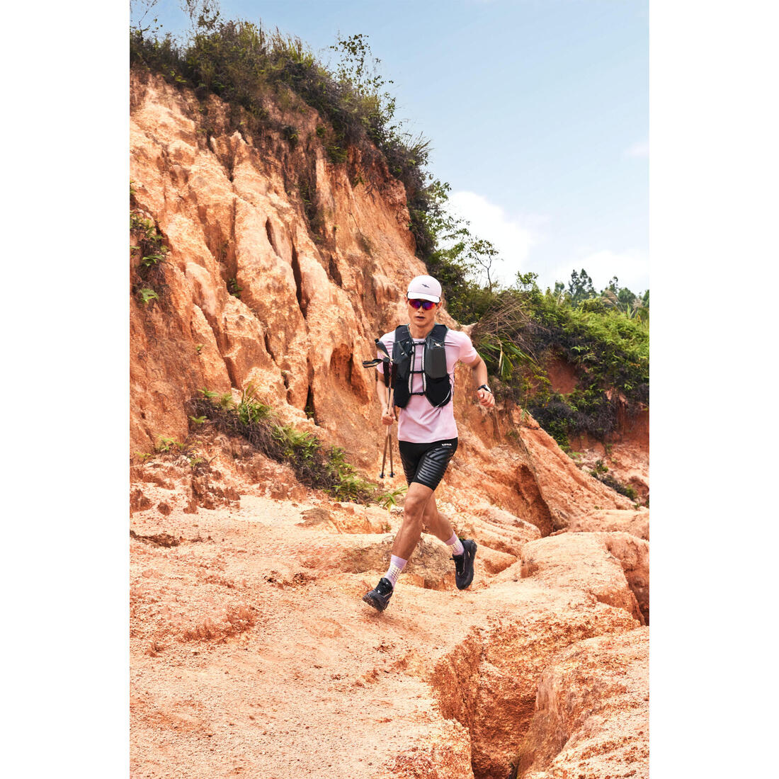 Casquette running Homme Femme, Kiprun ultra légère