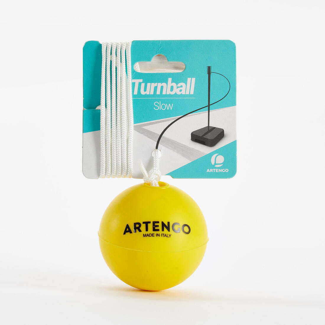 Balle de speedball "turnball slow ball" mousse jaune...