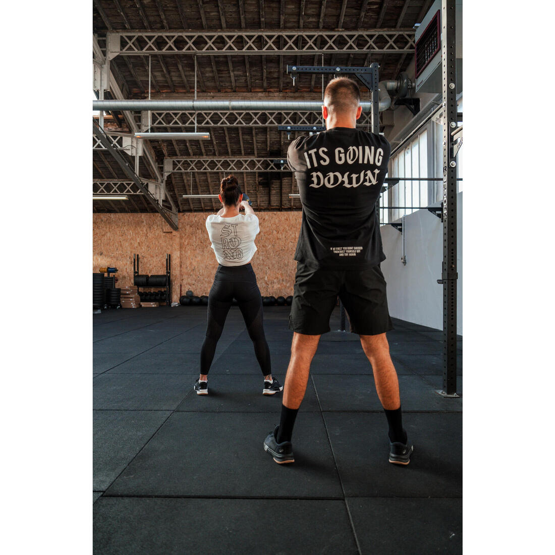 Crop top de musculation coupe ample femme