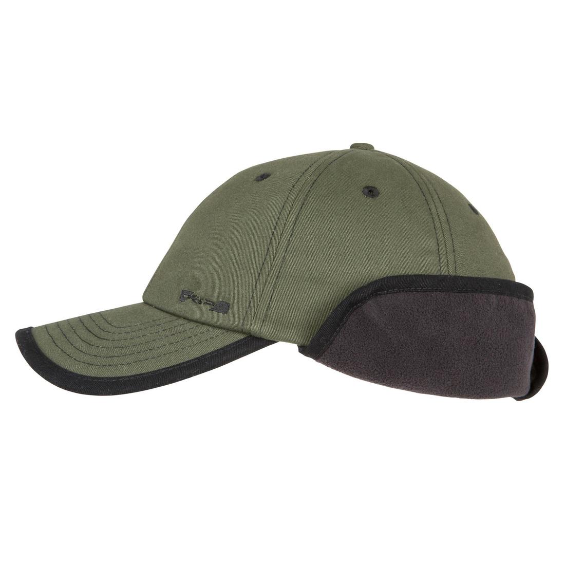 Casquette chasse polaire chaude 500 verte