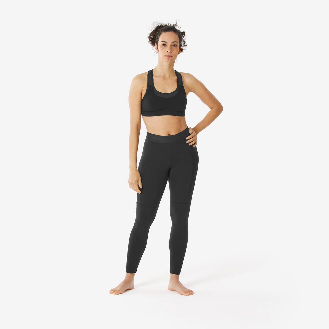 Legging sous-vêtement en laine mérinos de trek montagne Femme - MT500