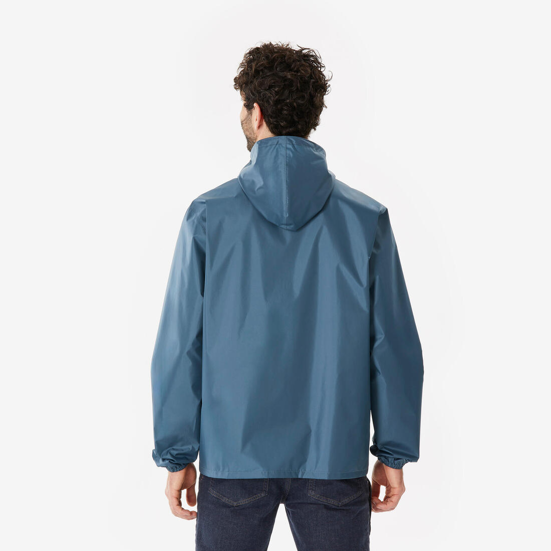 Veste de randonnée coupe-vent imperméable homme, Raincut Full Zip