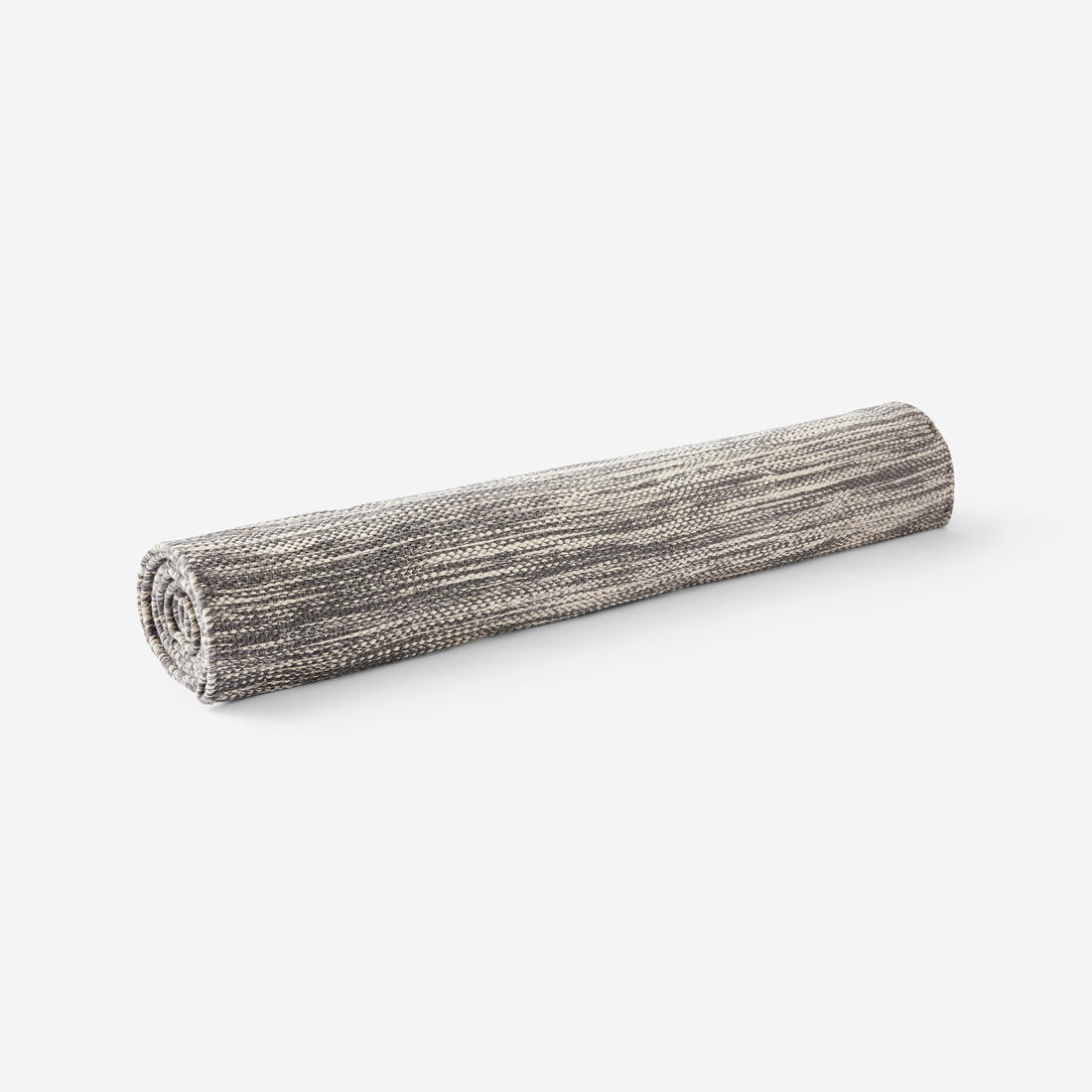 Tapis et sur-tapis de yoga doux coton 183cm x 68cm x4 mm, gris chine