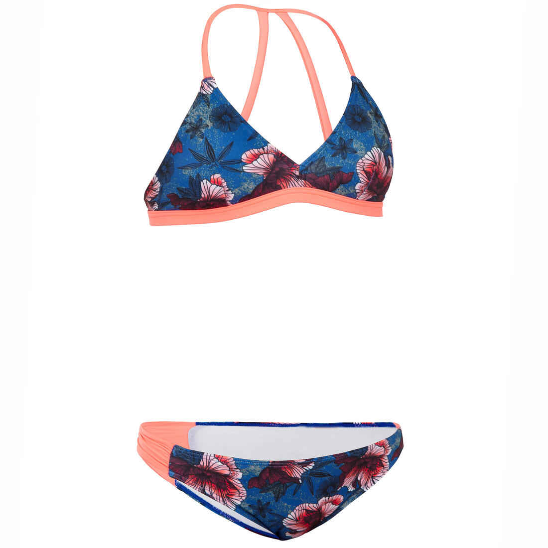 HAUT DE MAILLOT DE BAIN SURF FILLE TRIANGLE BETTY 500