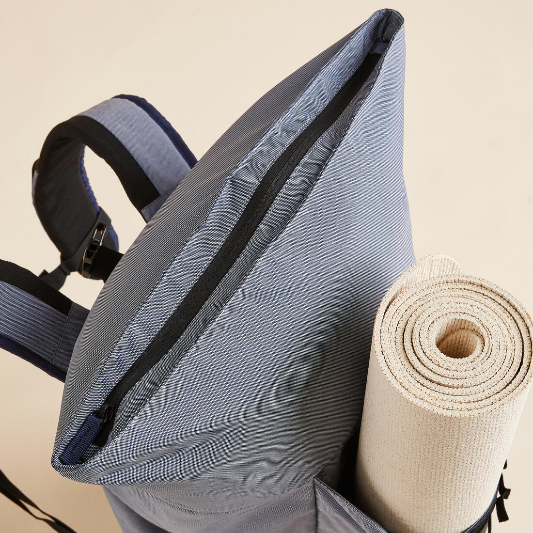 Sac à dos tapis de yoga 35L, gris