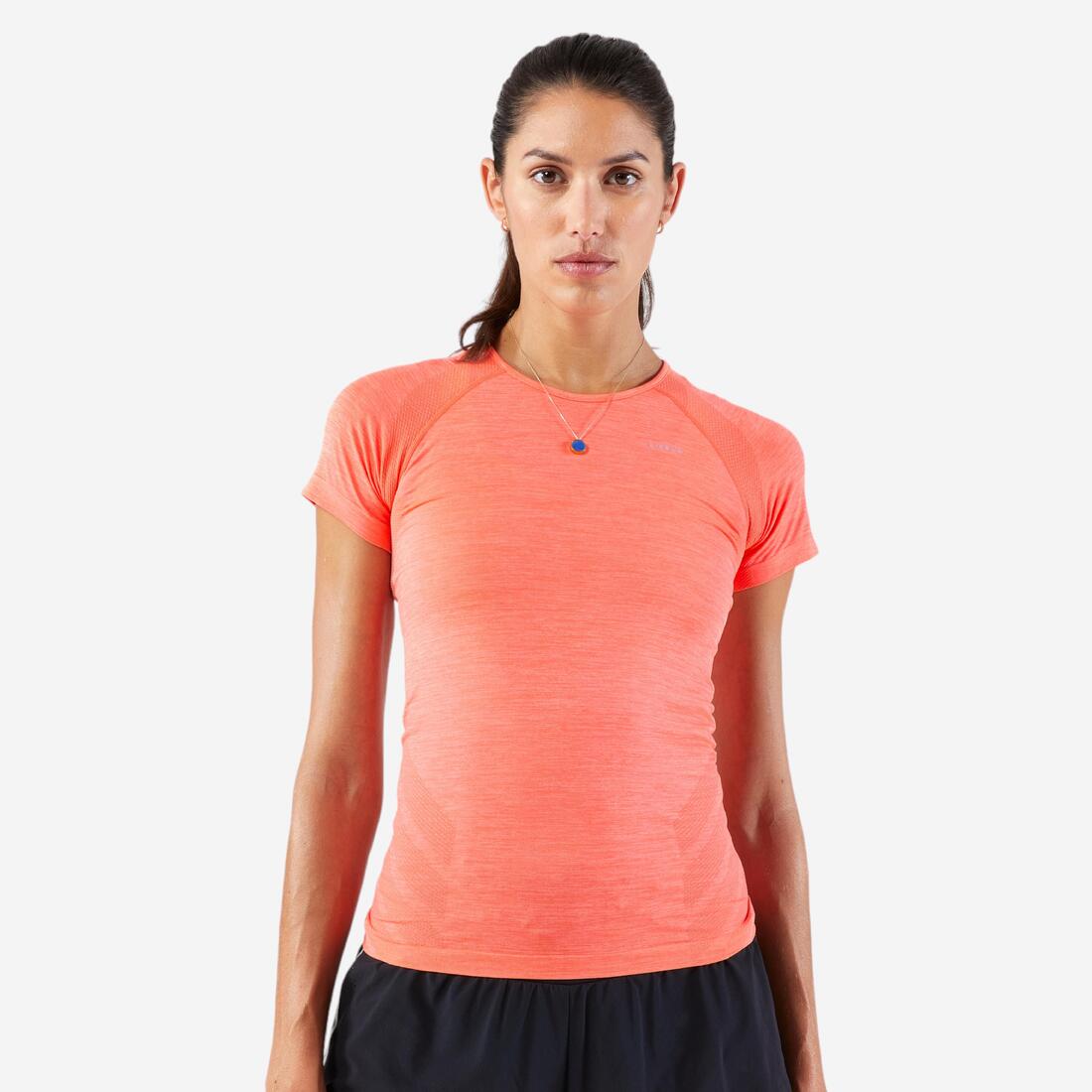 T-shirt running & trail sans couture femme - kiprun run 500 confort slim