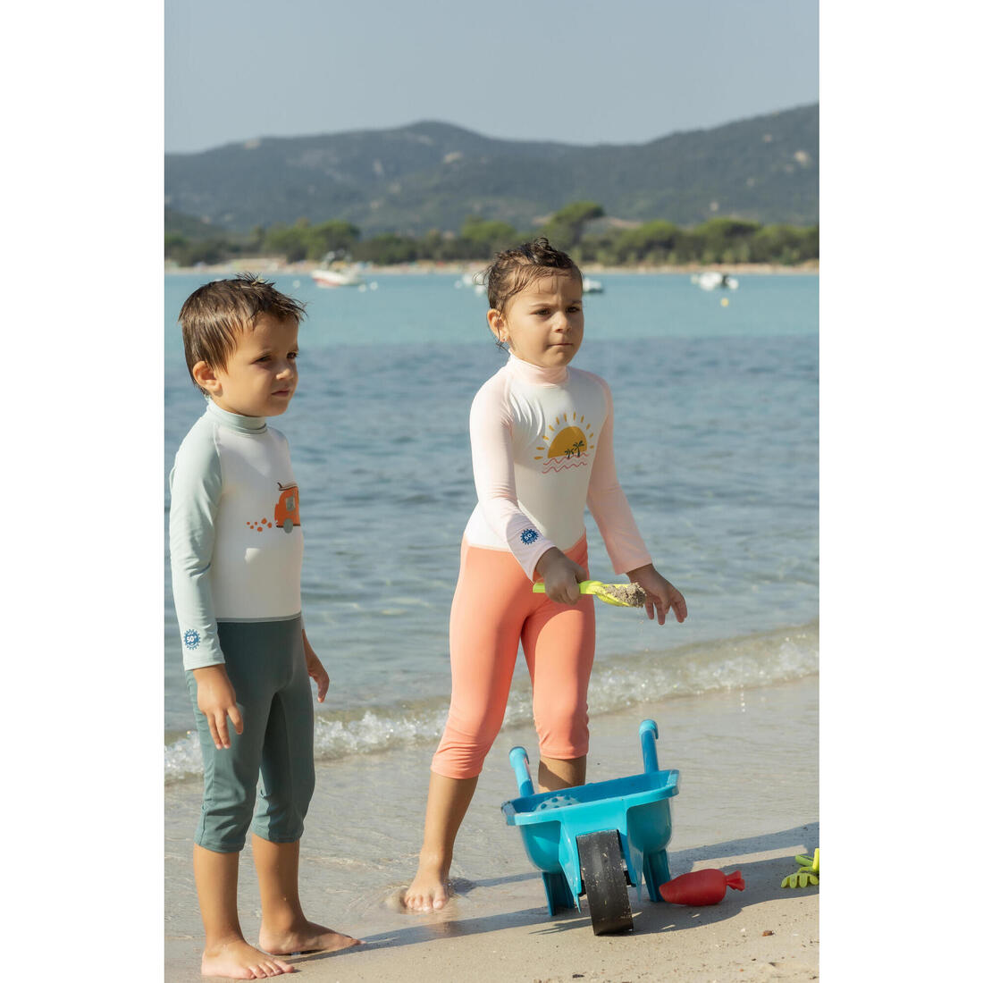 Combinaison de natation anti uv bébé / enfant manches longues imprimé