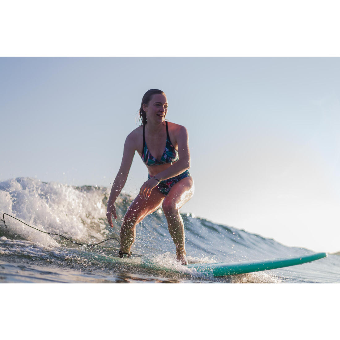BAS DE MAILLOT DE BAIN DE SURF FEMME TAILLE HAUTE GAINANTE NORA