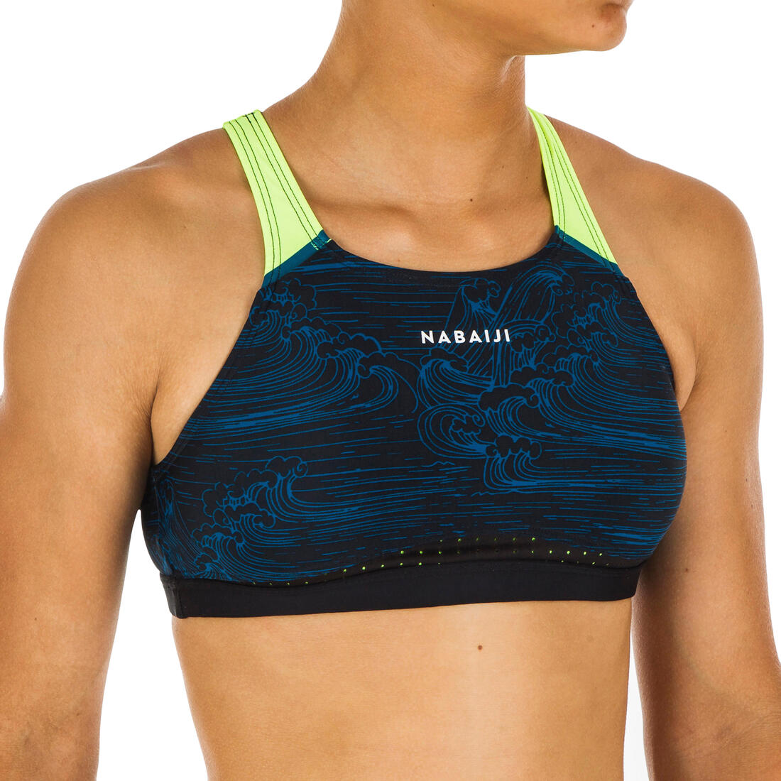 Haut de maillot de bain de natation fille Kamyleon Wave