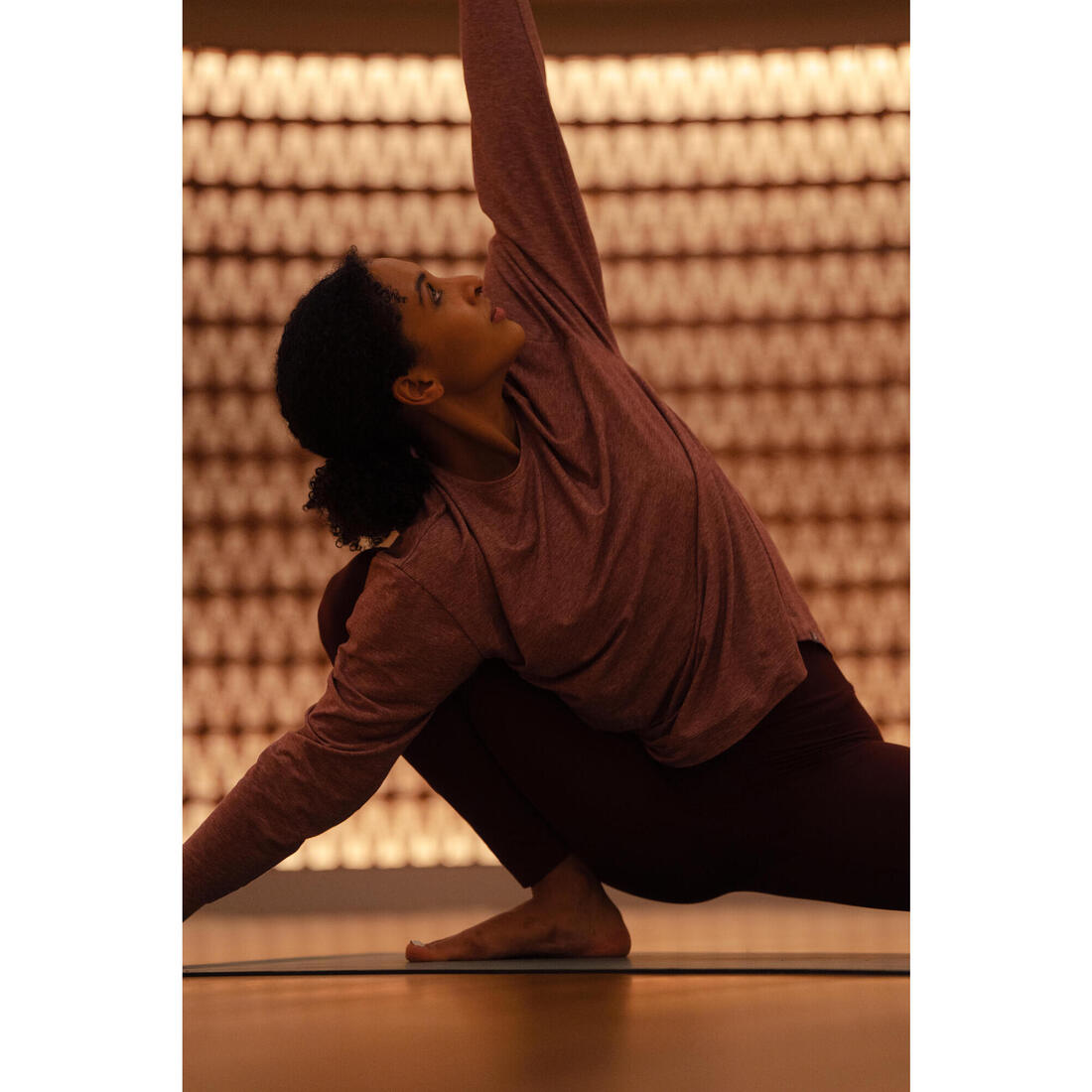 T-shirt de yoga manches longues femme, soft
