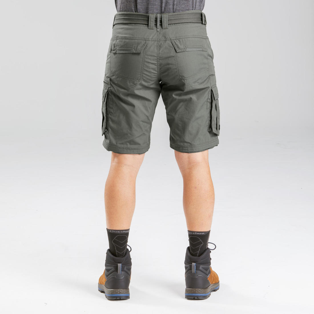 Pantalon cargo de randonnée modulable homme, TRAVEL 500 Modul