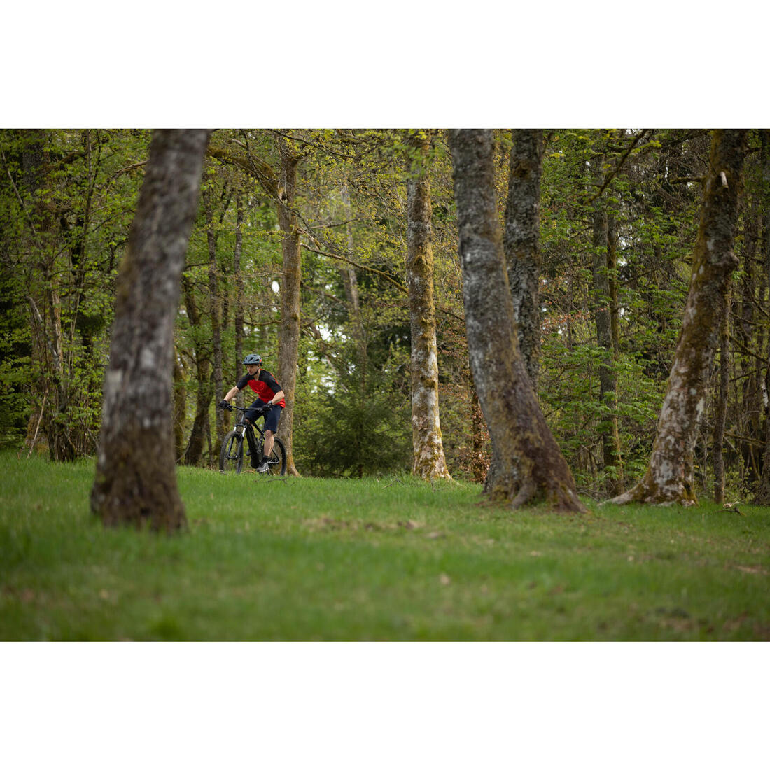 MAILLOT MANCHES COURTES VELO VTT EXPL 500 ROUGE