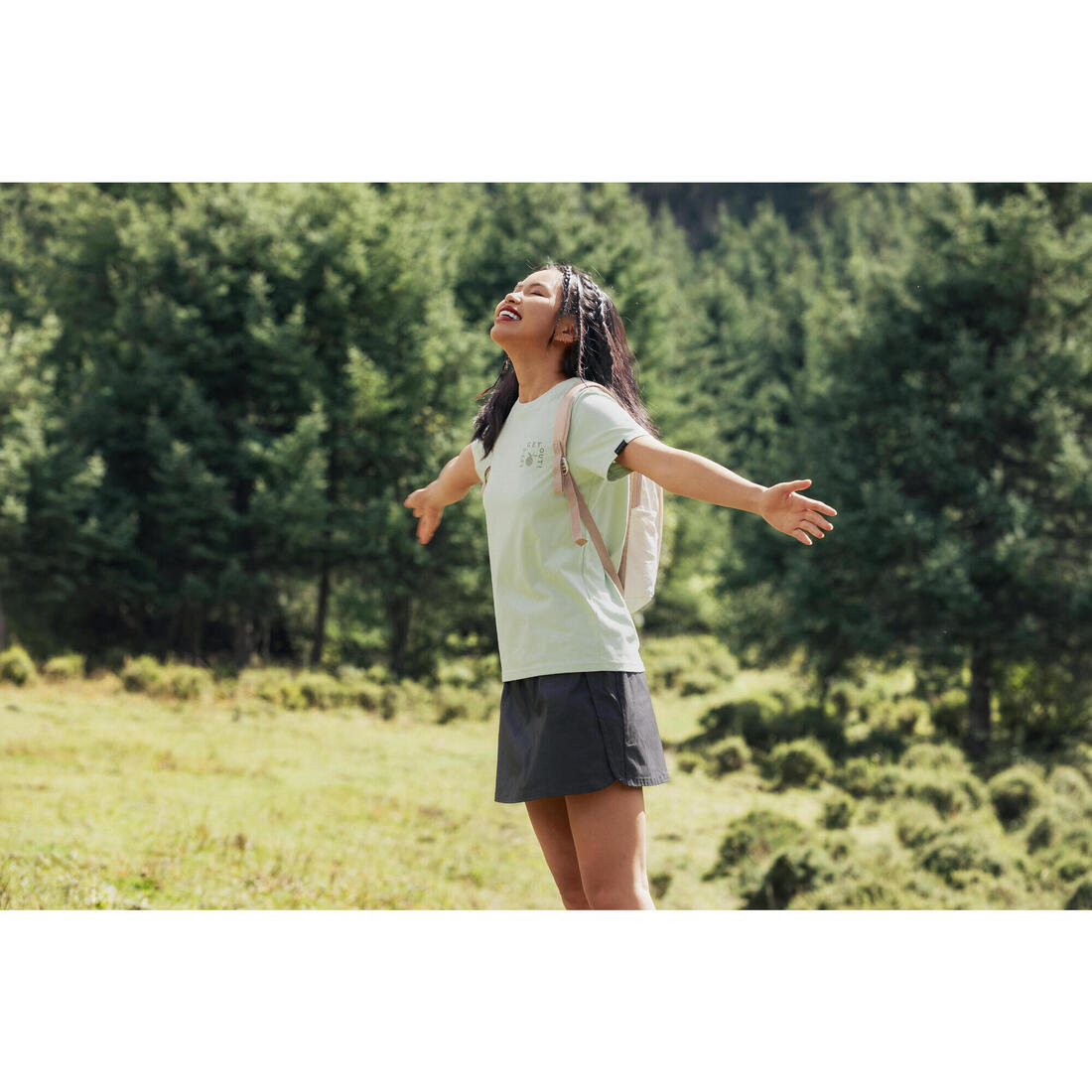 Jupe short de randonnée - nh500 - femme