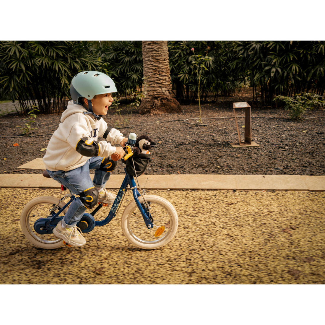 KIT DE PROTECTION VÉLO COUDES ET GENOUX NOIR 3 à 6 ANS TAILLE UNIQUE