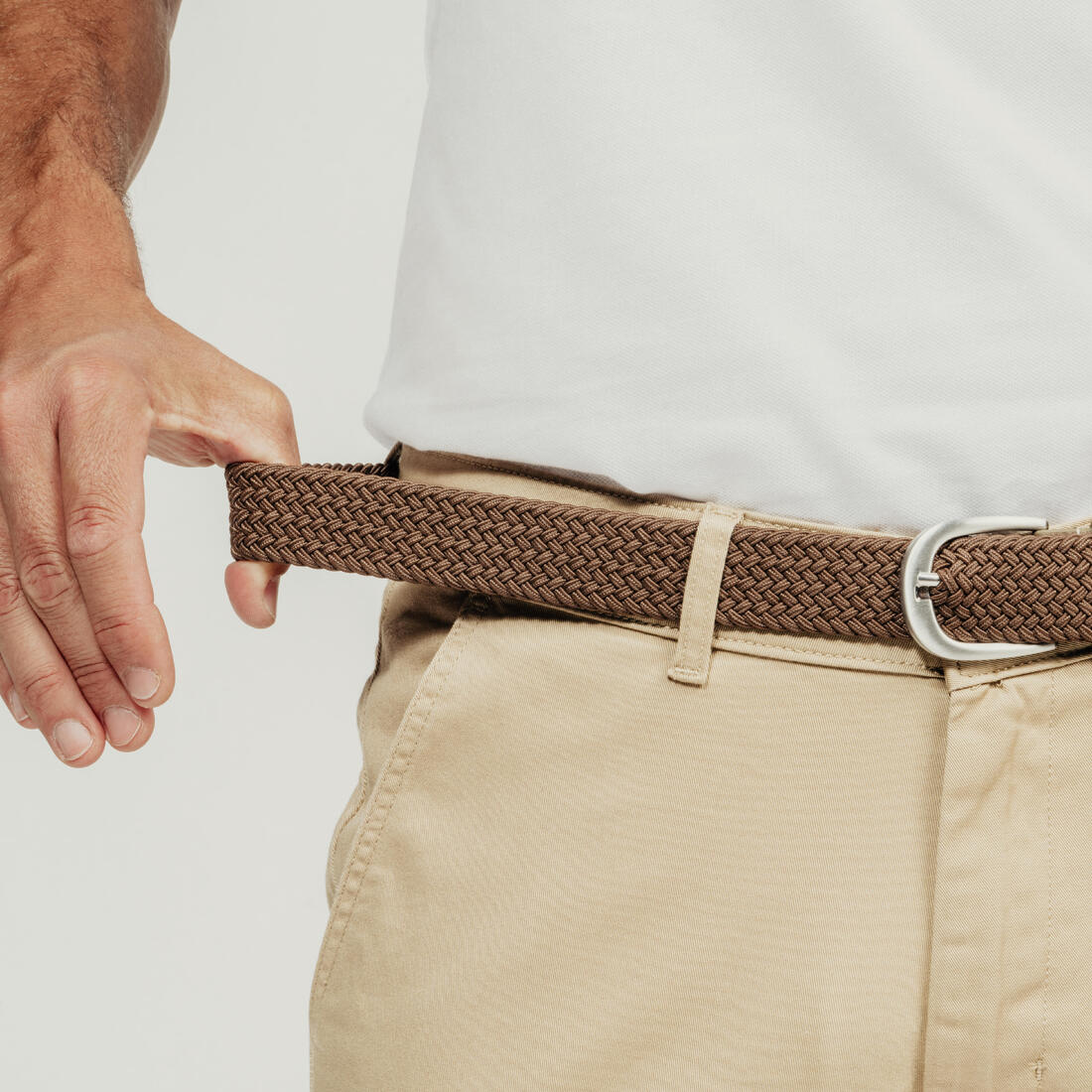 Ceinture golf tressée élastique & extensible