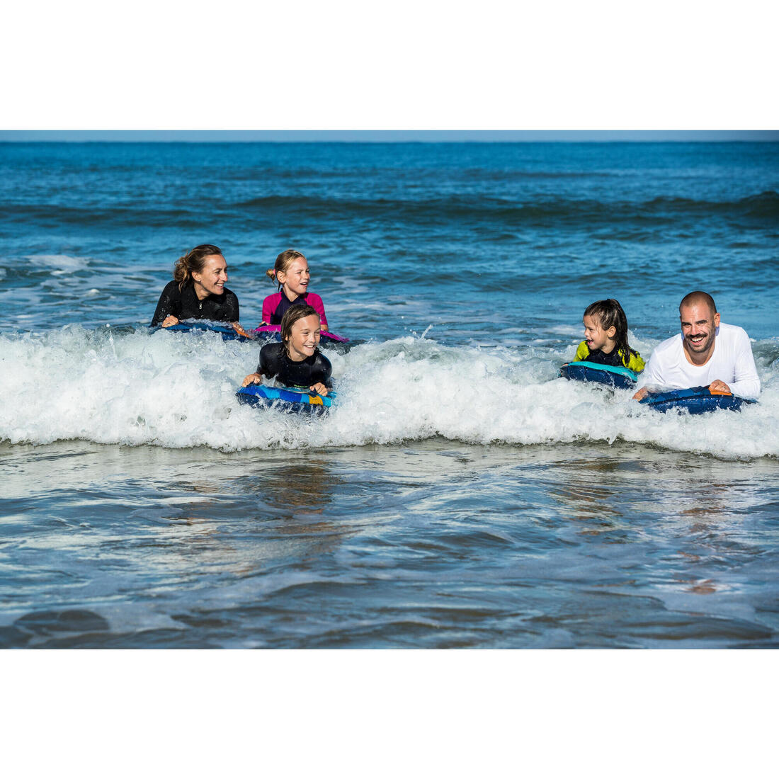 BODYBOARD DECOUVERTE GONFLABLE - COMPACT BLEU (25-75KG)