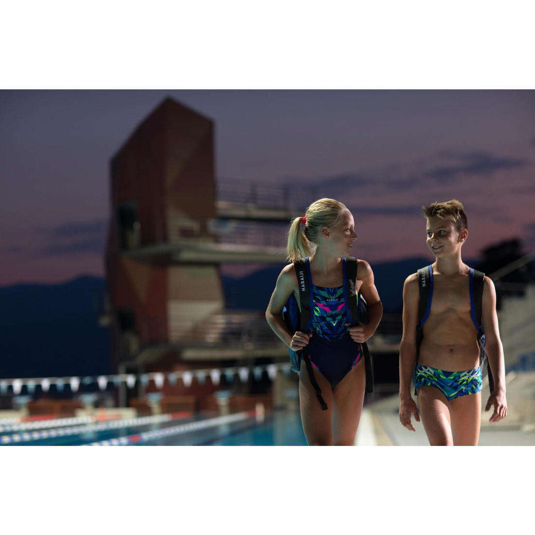 Maillot de bain de natation une pièce fille résistant chlore Lexa kali