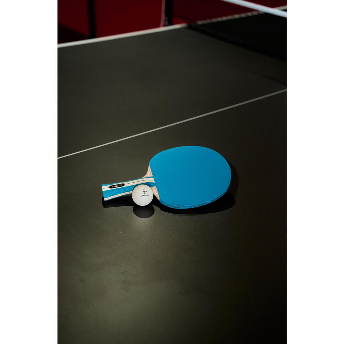 SET 2 RAQUETTES TTR 130 SPIN 4* ITTF ÉCOLE/CLUB VIOLET/BLEU + BALLES