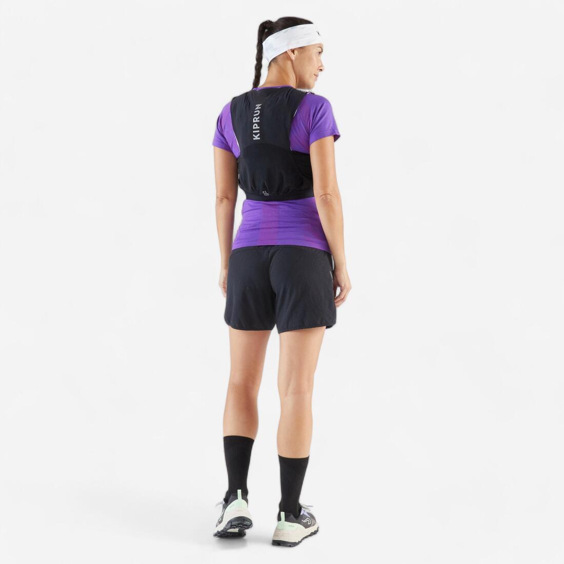 T-shirt running & trail sans couture femme - kiprun run 500 confort slim