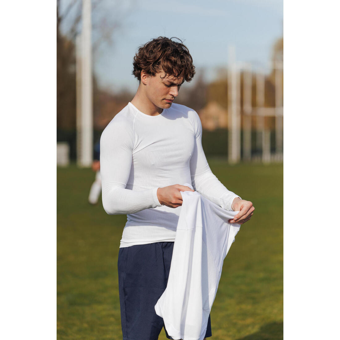 Sous-maillot de foot thermique sans-couture manches longues, Keepdry