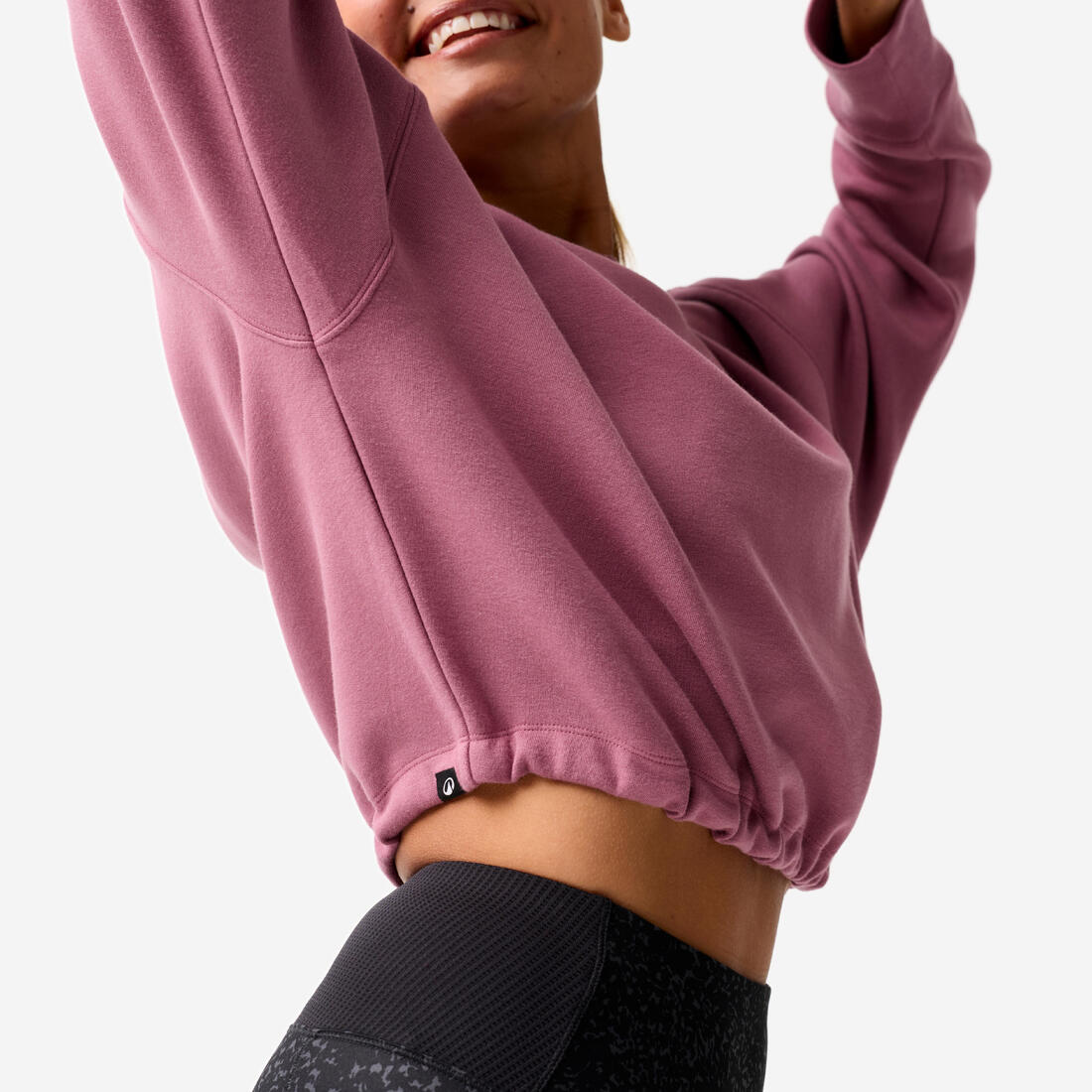 Sweat de fitness crop femme