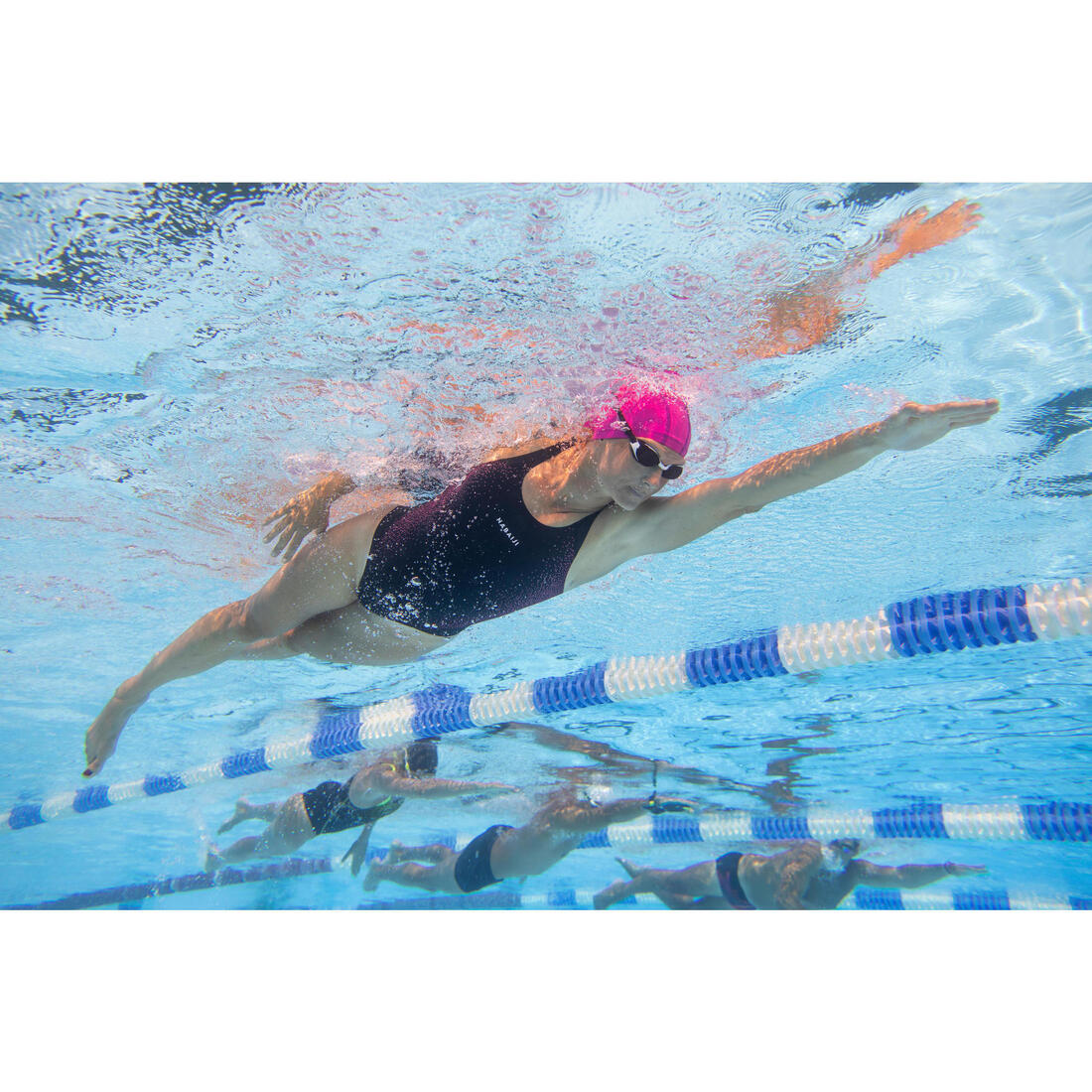 Maillot de bain 1 pièce de natation femme Kamyleon All Geo