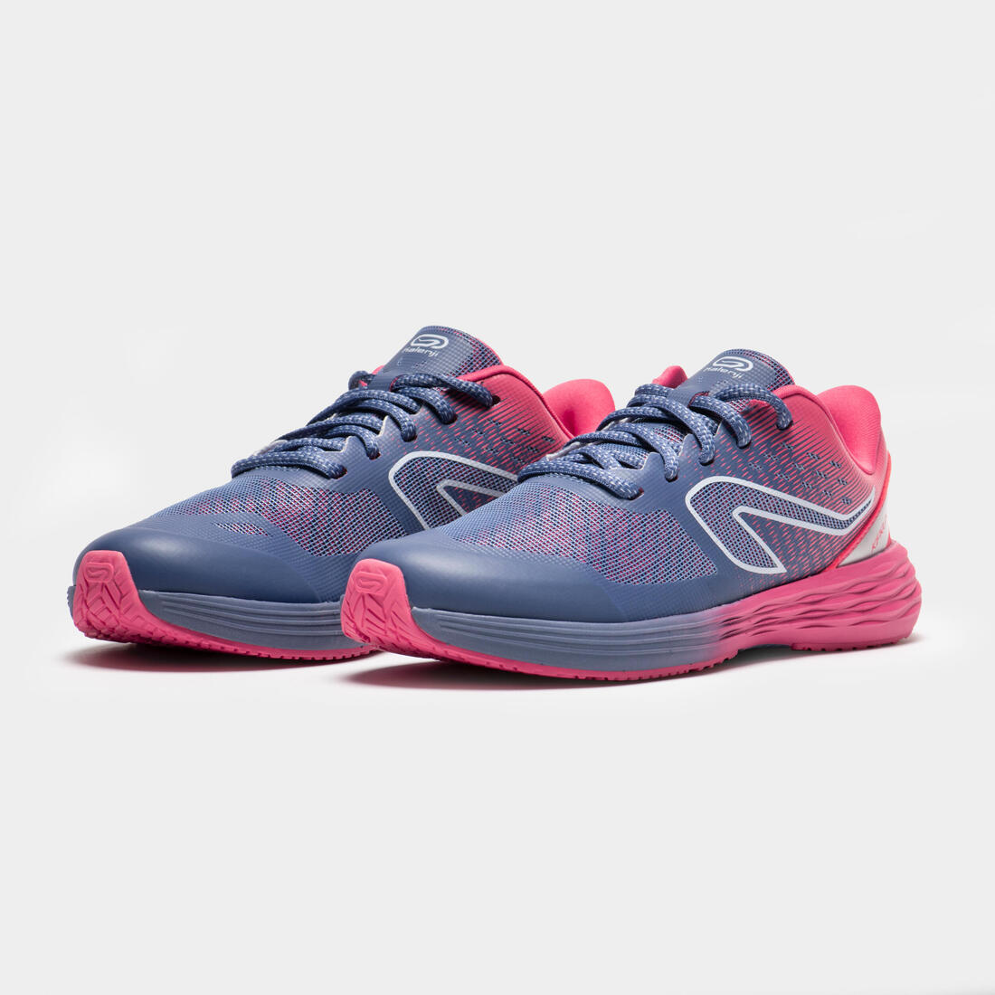Chaussures de running Enfant - Kiprun fast noires jaunes