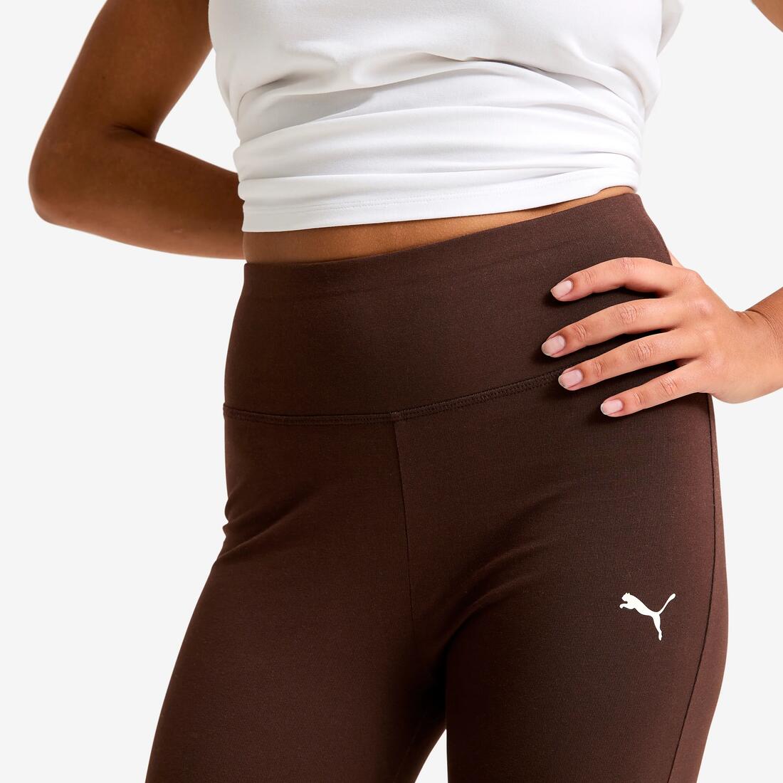 Legging en coton taille haute femme