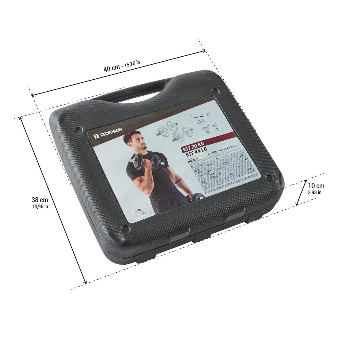 Kit haltères de musculation 20kg