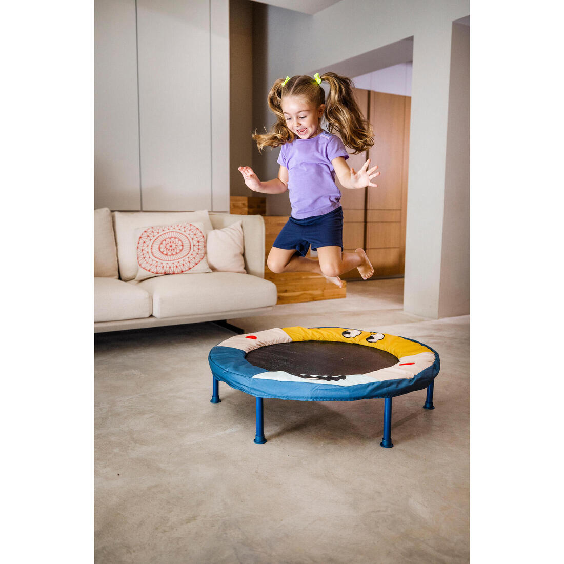 Short babygym mixte doux et confortable, bleu