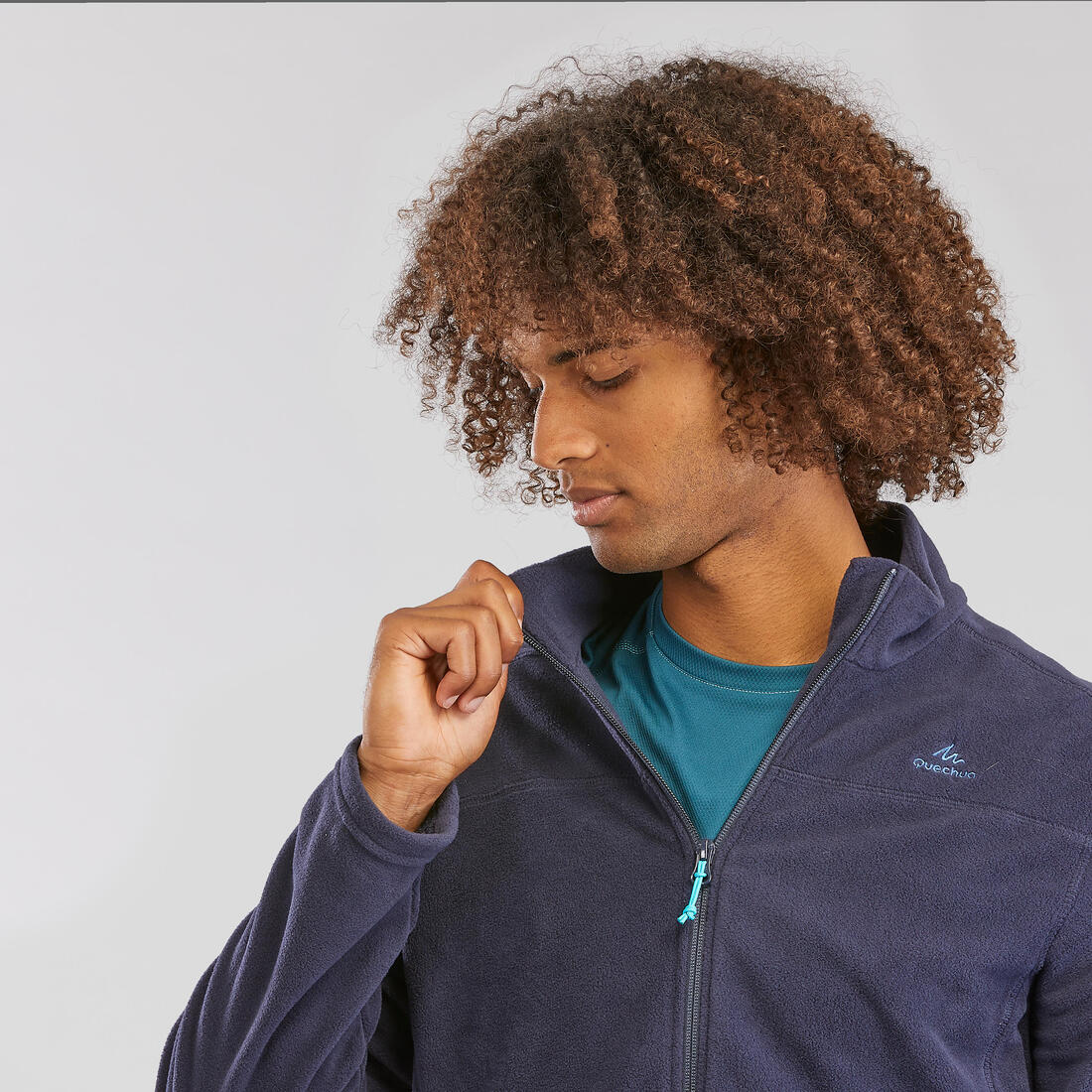 Polaire de randonnée montagne homme, MH100full zip
