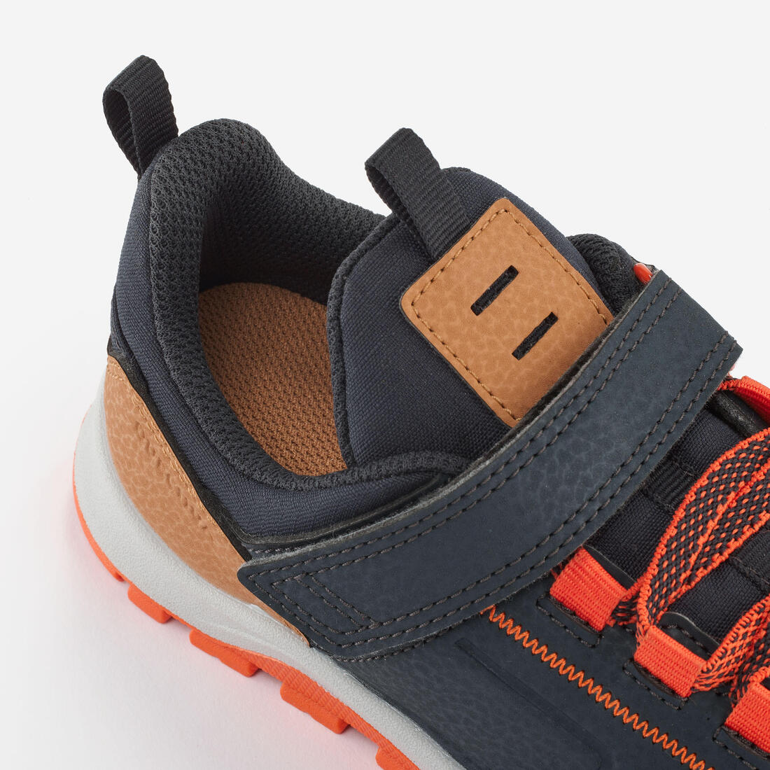 Chaussures de randonnée déperlantes à scratch 28 au 34 enfant, NH500