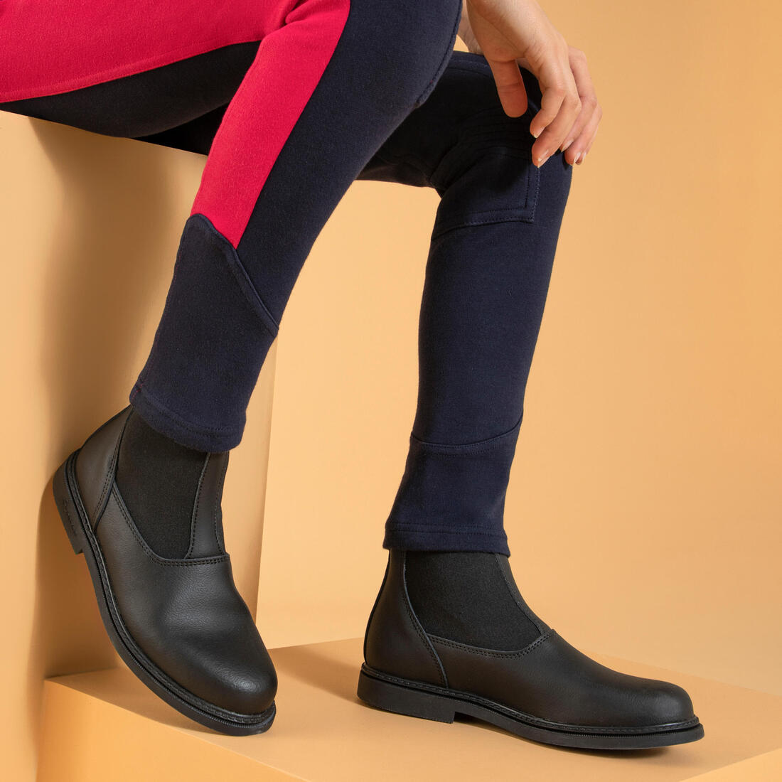 Pantalon équitation Enfant - 120 marine et