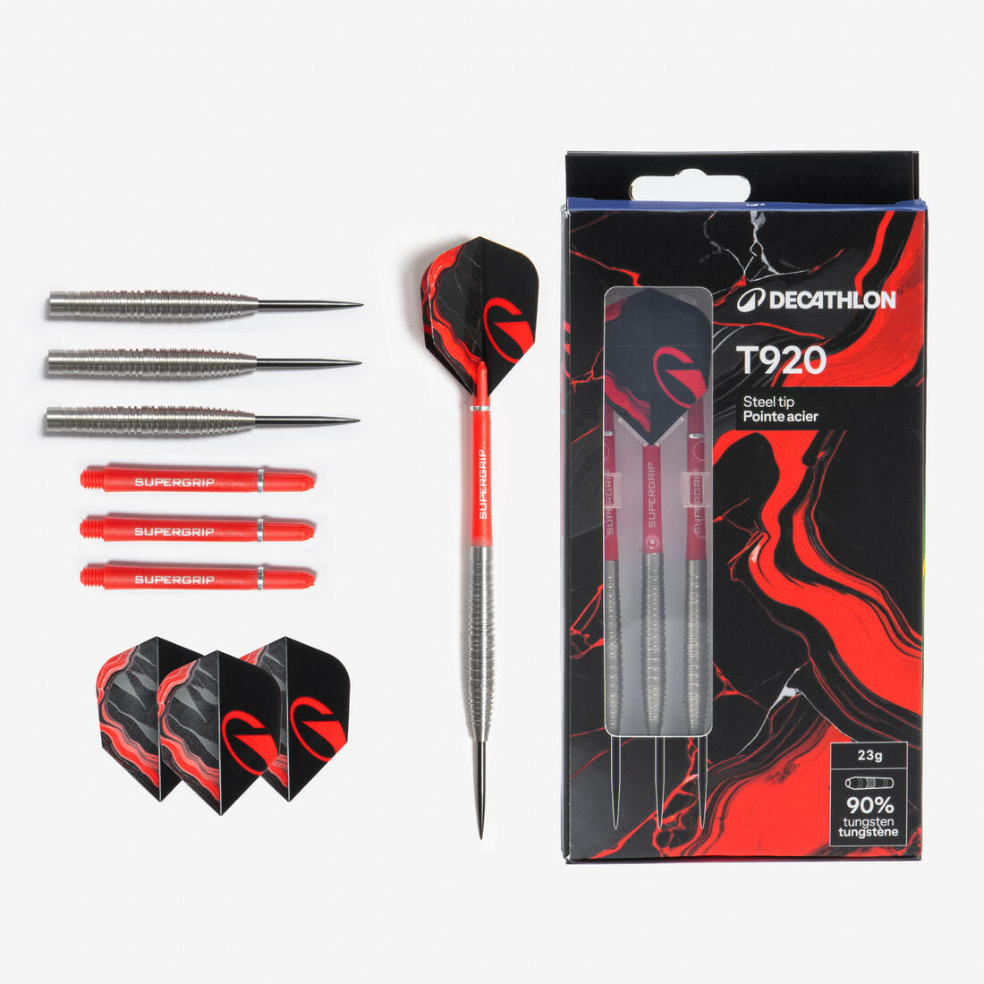 3 FLECHETTES POINTES ACIER T920