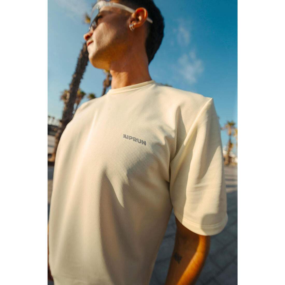 T-shirt de running respirant homme - kiprun run 500 dry