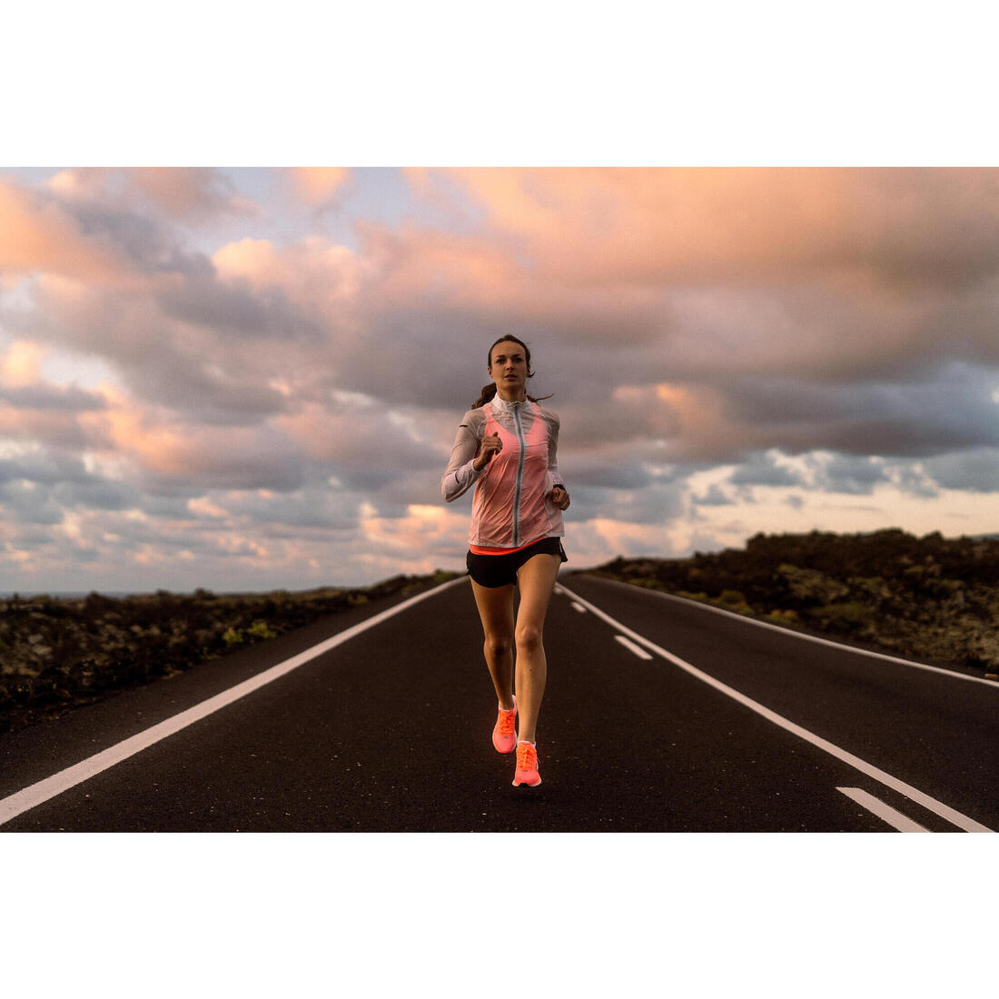 Veste running coupe vente Femme - KIPRUN WIND blanc