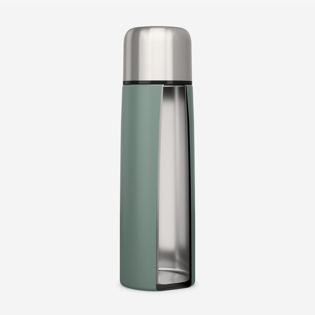 Bouteille isotherme inox 1L avec gobelet pour la randonnée