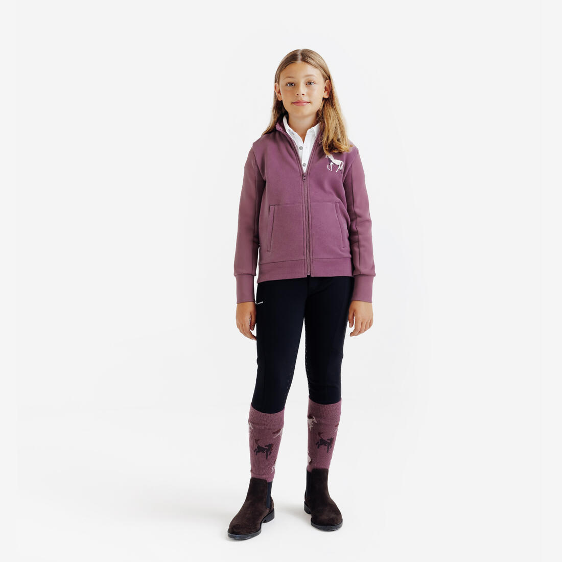 Pantalon équitation full grip enfant CLUB