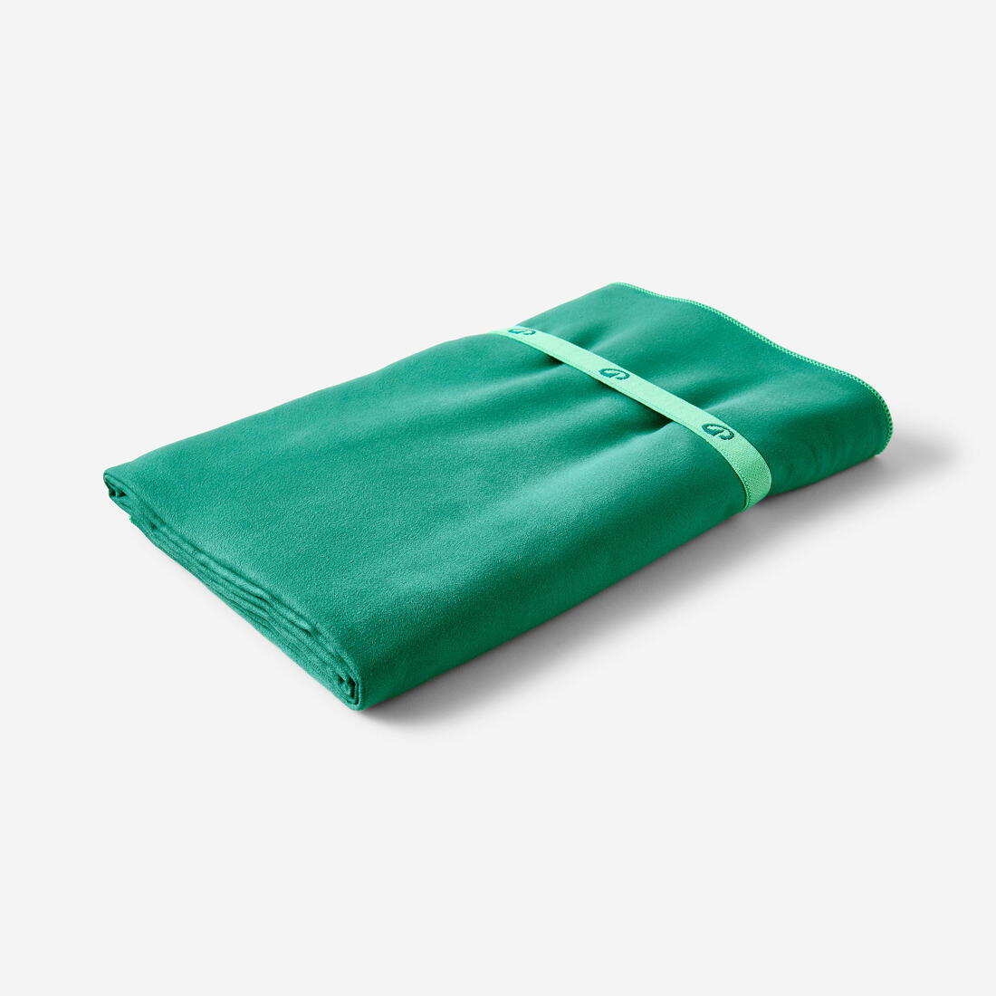 Serviette de bain microfibre ultra compacte taille XL 110 x 175 cm, vert sapin