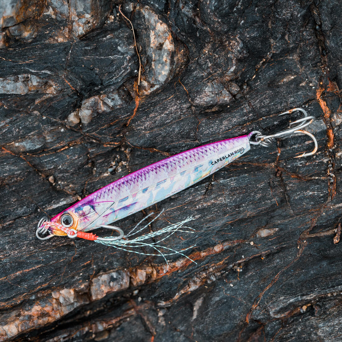 Cuiller biastos 80gr rose hareng au leurre en mer